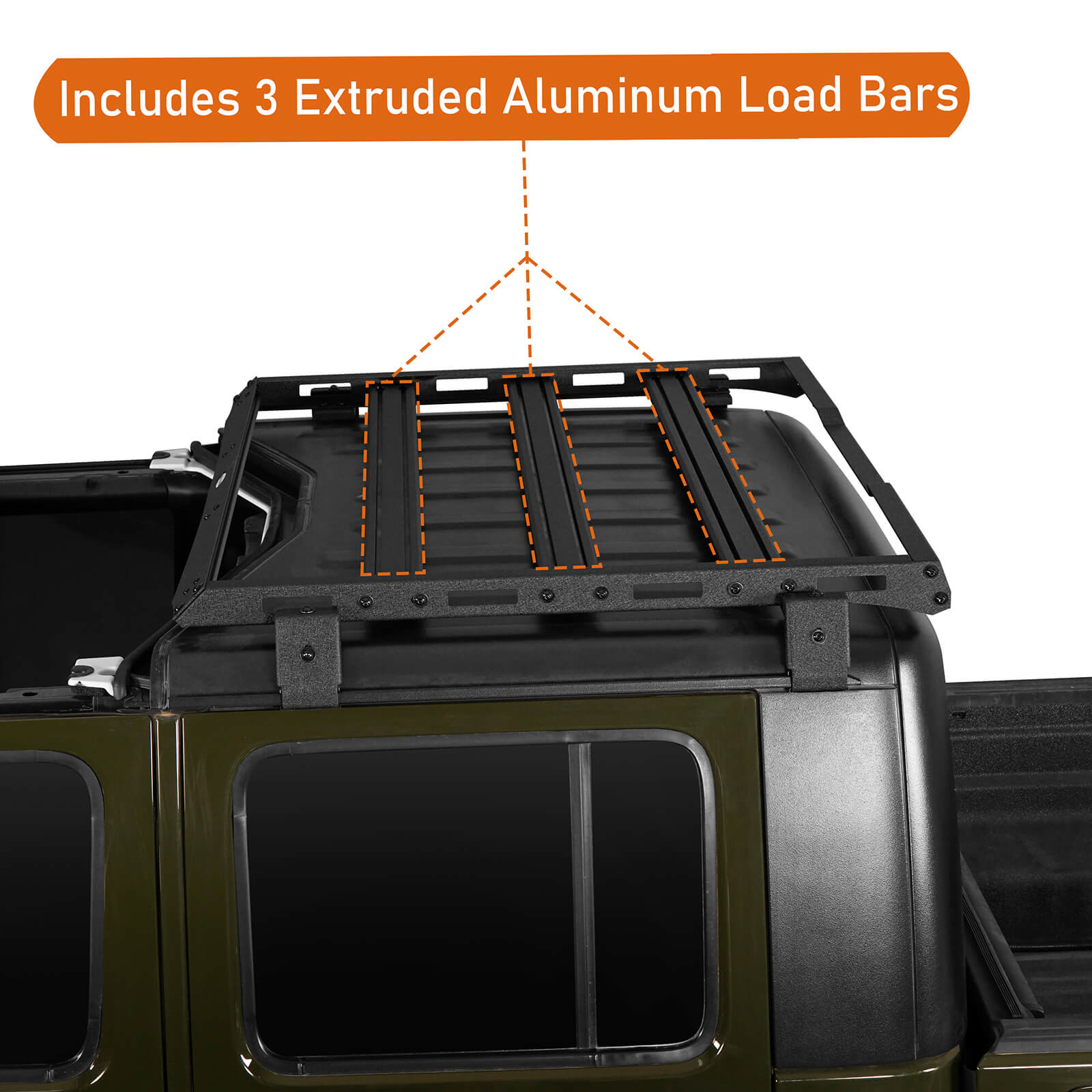 Jeep Discovery Roof Top Rack ( 20-23 Jeep Gladiator JT Hardtop ) b7011s 4