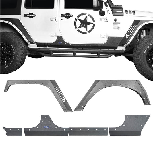 Jeep JK Armour Fender Flares Body Armor Cladding for Jeep Wrangler JK 2007-2018 BXG208BXG213 Jeep Accessories u-Box offroad 1