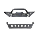 Black Steel Front Skid Plate(07-18 Jeep Wrangler JK)- Ultralisk 4x4