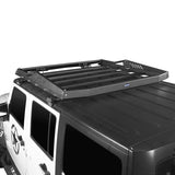 Hard Top Front Roof Rack Cargo Carrier Basket(07-18 Jeep Wrangler JK 4 Doors) - Ultralisk 4x4