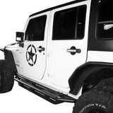 Jeep JK Running Boards and Tubular Half Doors Combo for Jeep Wrangler JK 2007-2018 BXG106136 Jeep JK Side Steps Jeep Tube Doors Jeep Half Doors u-Box Offroad 6