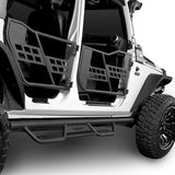 4 Door Side Steps & Tubular Half Doors Combo(07-18 Jeep Wrangler JK) - ultralisk 4x4
