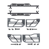 4 Door Side Steps & Tubular Half Doors Combo(07-18 Jeep Wrangler JK) - ultralisk 4x4