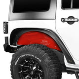 Vivid Red Front Inner Fender Liner & Rear Inner Fender Liners(07-18 Jeep Wrangler JK) - Ultralisk 4x4