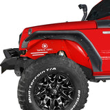 Vivid Red Front Inner Fender Liner & Rear Inner Fender Liners(07-18 Jeep Wrangler JK) - Ultralisk 4x4