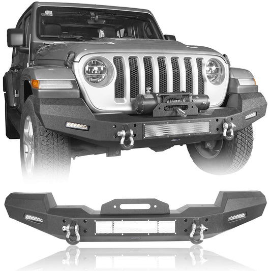 Jeep JL Climber Front Bumper w/Winch Plate for 2018-2020 Jeep Wrangler JL BXG516 1