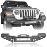 Climber Front Bumper w/Winch Plate Full width (18-24 Jeep Wrangler JL) - ultralisk4x4