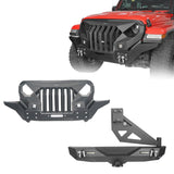 Mad Max Front Bumper & Rear Bumper w/Tire Carrier(18-24 Jeep Wrangler JL) - ultralisk4x4