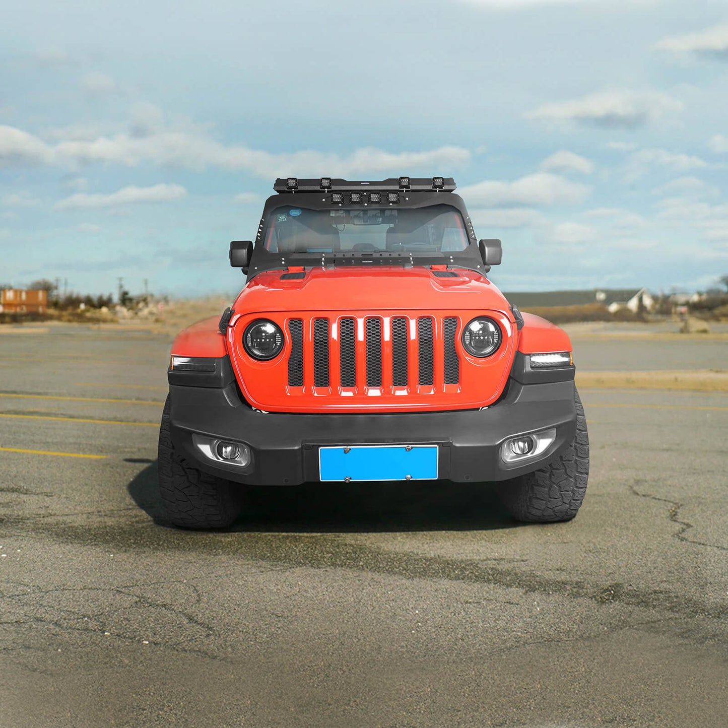 Mad Max Windshield Frame Cover Visor Cowl w/ LED Lights Insert(18-25 Jeep Wrangler JL & Gladiator JT(Excluding Wrangler 4xe, Rubicon 392, JT Mojave)) - Ultralisk 4x4