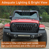 Jeep Wrangler & Gladiator Climber Offroad Front Bumper(18-23 JL & 20-23 JT)- ultralisk4x4 BXG.3011 5