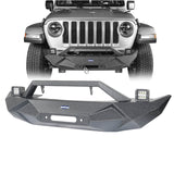 Blade Master Front Bumper w/Winch Plate & License Plate Holder(18-24 Jeep Wrangler JL & Jeep Gladiator JT) - ultralisk4x4