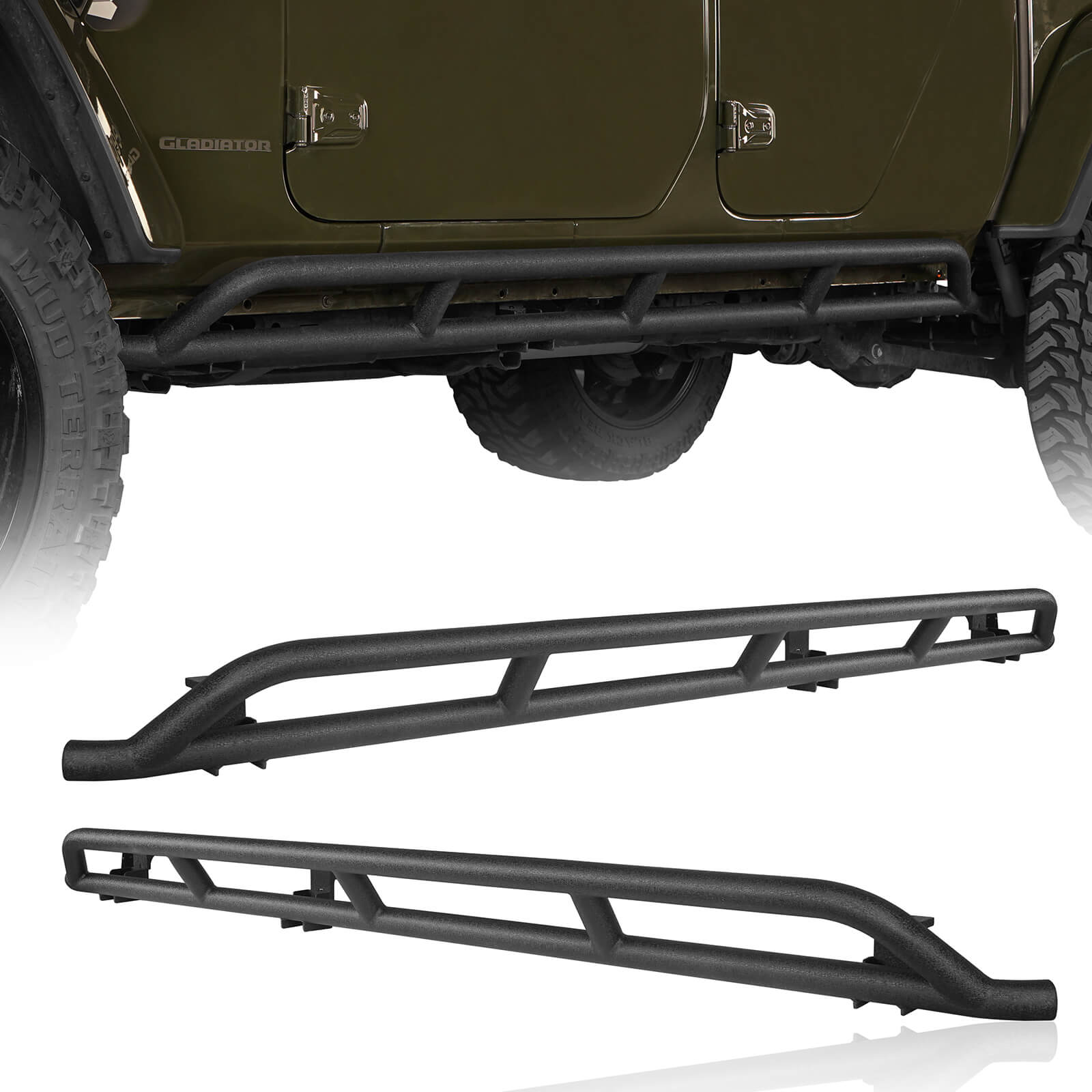 JEEP JT Rock Rails & Rocker Guards (20-26 Jeep Gladiator JT ...
