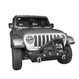 Stubby Stinger Front Bumper w/Winch Plate(20-24 Jeep Gladiator & Jeep Wrangler JL) - Ultralisk 4x4