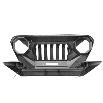Front Bumper w/Grille Guard & Winch Plate for 1997-2006 Jeep Wrangler TJ Offroad Jeep Wrangler Accessories BXG214 6