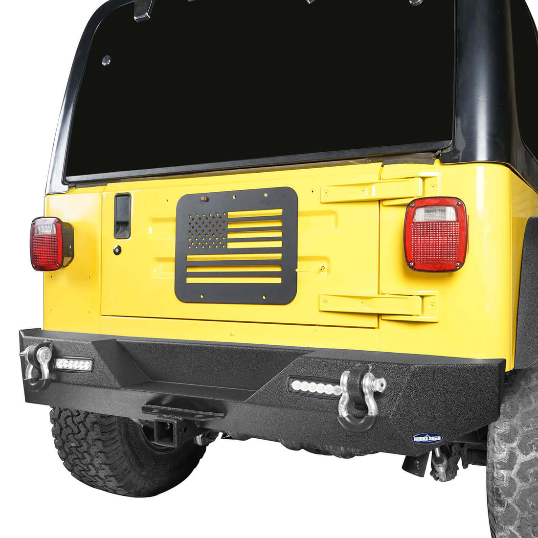 Jeep TJ Rear Bumper w/2" Hitch Receiver for Jeep Wrangler YJ TJ