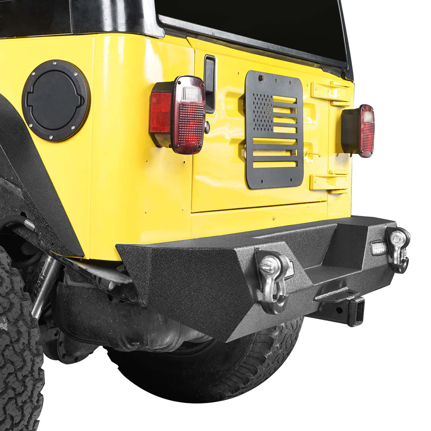 Jeep TJ Rear Bumper w/2" Hitch Receiver for Jeep Wrangler YJ TJ