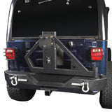 1997-2006 Jeep Wrangler TJ Rear Bumper With Tire Carrier & Receiver Hitch - Ultralisk 4x4 u1015 2