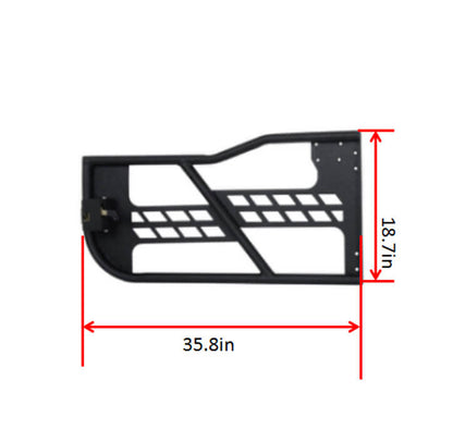 Jeep JK Tube Doors Tubular doors with Mirrors for 2007-2018 Jeep Wrangler JK JKU bxg036mmr10016 7