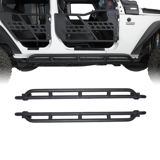 Jeep Wrangler JKU Nerf Bars Running Boards Door Guards BXG026 1
