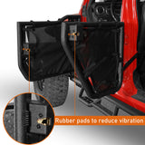 Jeep Wrangler JL & Gladiator JT Tube Half Front & Rear Doors w/ Black Shade Skins b3042s 8