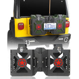 Double Jerry Gas Can Holder Tailgate Mount(97-06 Jeep Wrangler TJ) - ultralisk4x4