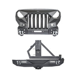 Mad Max Front Bumper & Rear Bumper w/Tire Carrier(07-18 Jeep Wrangler JK) - ultralisk4x4