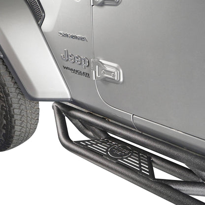 Mad Max Front Bumper Grill & Tube Side Steps(18-25 Jeep Wrangler JL 4 Door) - ultralisk4x4