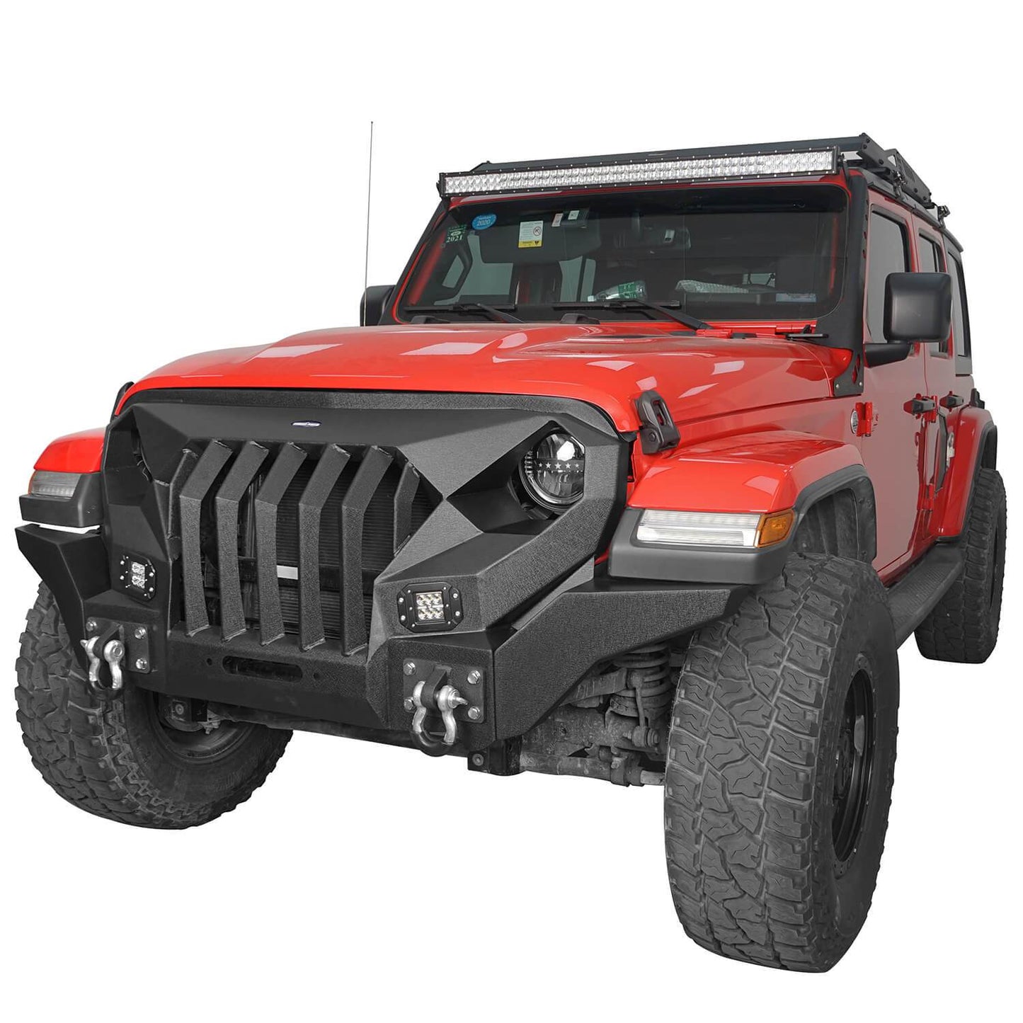 Mad Max Front Bumper Grill & Tube Side Steps(18-25 Jeep Wrangler JL 4 Door) - ultralisk4x4