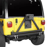 Rear Bumper w/Tire Carrier & 2" Receiver Hitches for 1997-2006 Jeep Wrangler TJ BXG281 2
