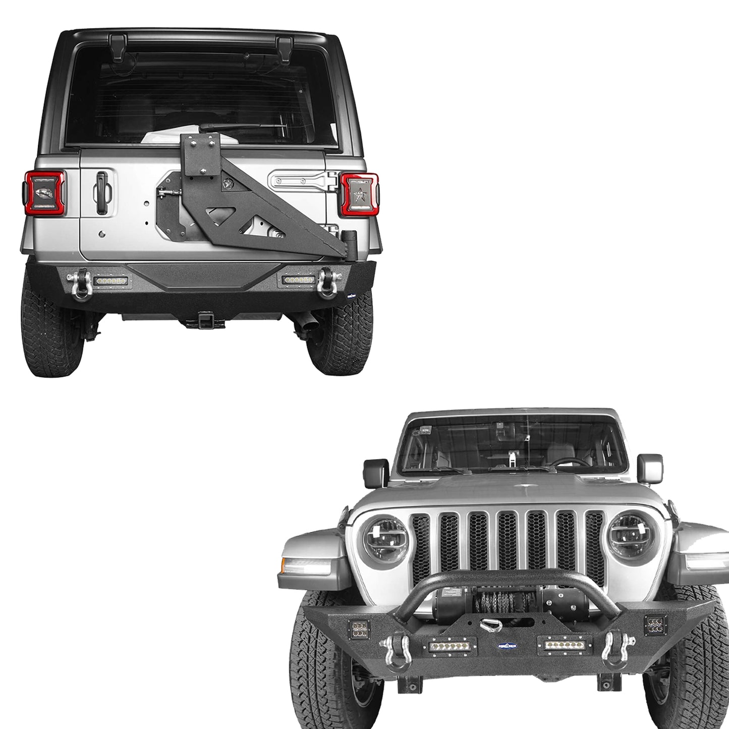 Jeep JL Rear Bumper w/Swing Out Tire Carrier(18-25 Jeep Wrangler JL) - Ultralisk 4x4