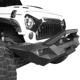 Blade Master Full Width Front Bumper w/Winch Plate & License Plate for 2007-2018 Jeep Wrangler JK BXG090 5