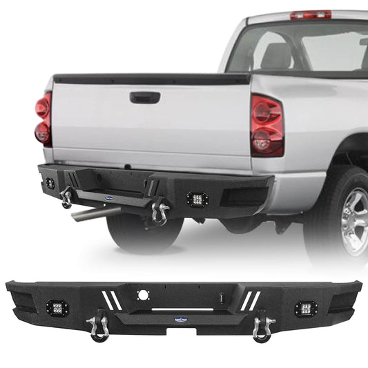 Ram 1500 Rear Bumper w/ LED Floodlights for 2006-2008 Dodge Ram 1500 ultralisk4x4 u6504 1