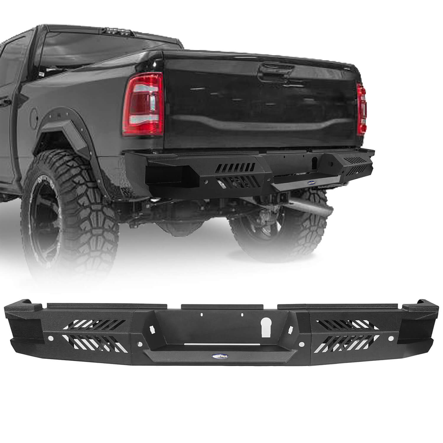 Ram Rear Bumper w/ Step for 2019-2024 Dodge Ram 2500 - Ultralisk 4x4