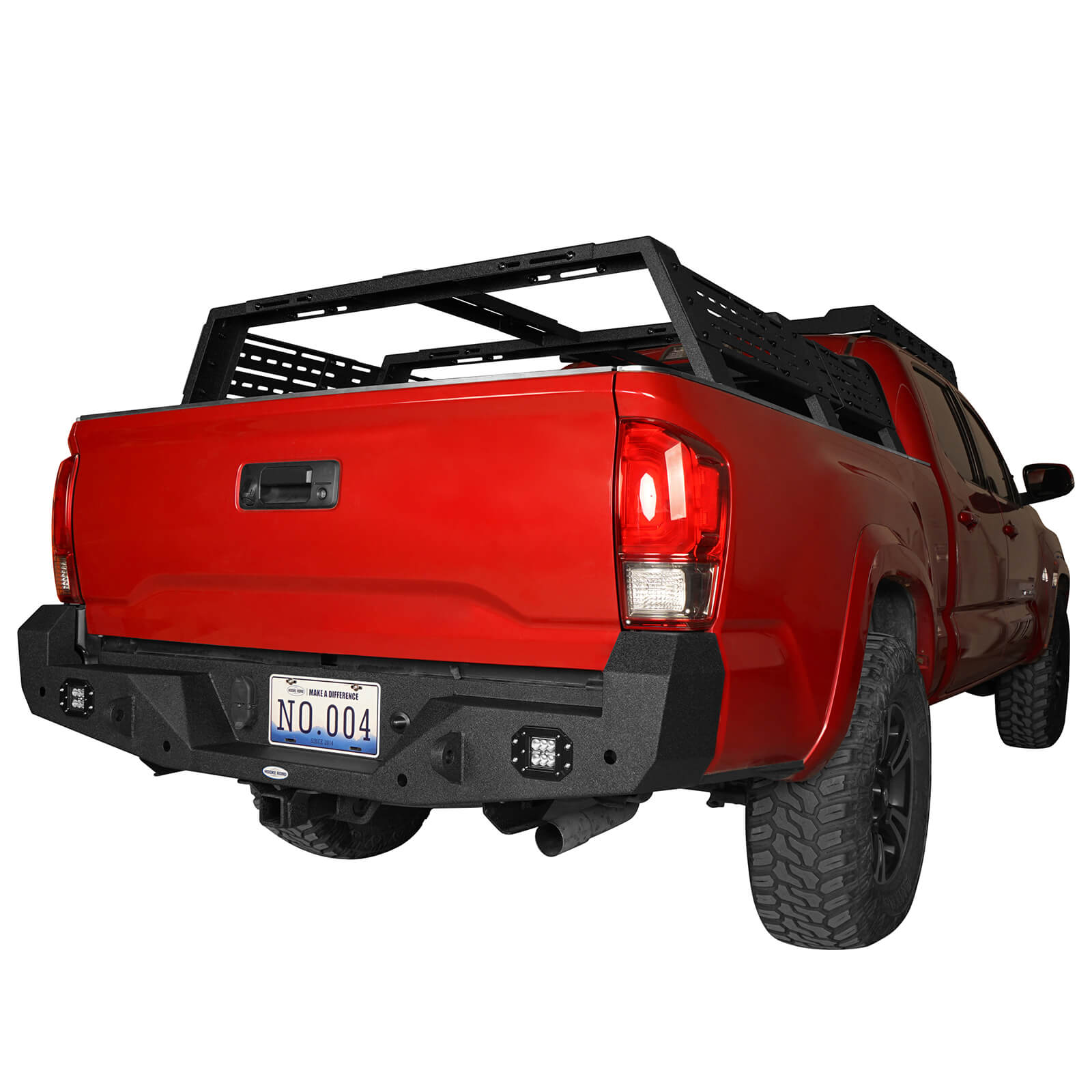 Tacoma Rear Bumper w/LED Floodlights(16-2023 Toyota Tacoma) b4200s 4