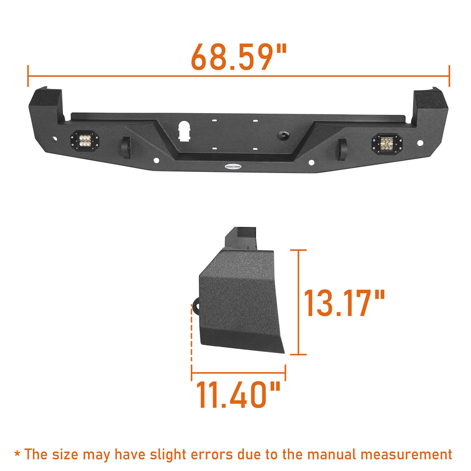 Tacoma Rear Bumper w/LED Floodlights(16-2023 Toyota Tacoma) b4200s 8