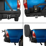 Tacoma Front Bumper & Rear Bumper w/Swing Out Tire Carrier for 2005-2011 Toyota Tacoma - ultralisk4x4 b40194013-11