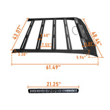 Roof Rack & Bed Rack Luggage Carrier for 2005-2023 Toyota Tacoma Double Cab 4 Doors - ultralisk4x4 b40204009-10
