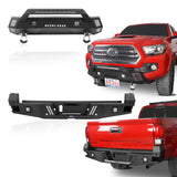 Tacoma Front Bumper & Rear Bumper w/Lights for 2016-2023 Toyota Tacoma - ultralisk4x4 b42024204-2