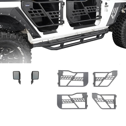 Tubular Doors & Door Rack(07-18 Jeep Wrangler JK) - ultralisk4x4
