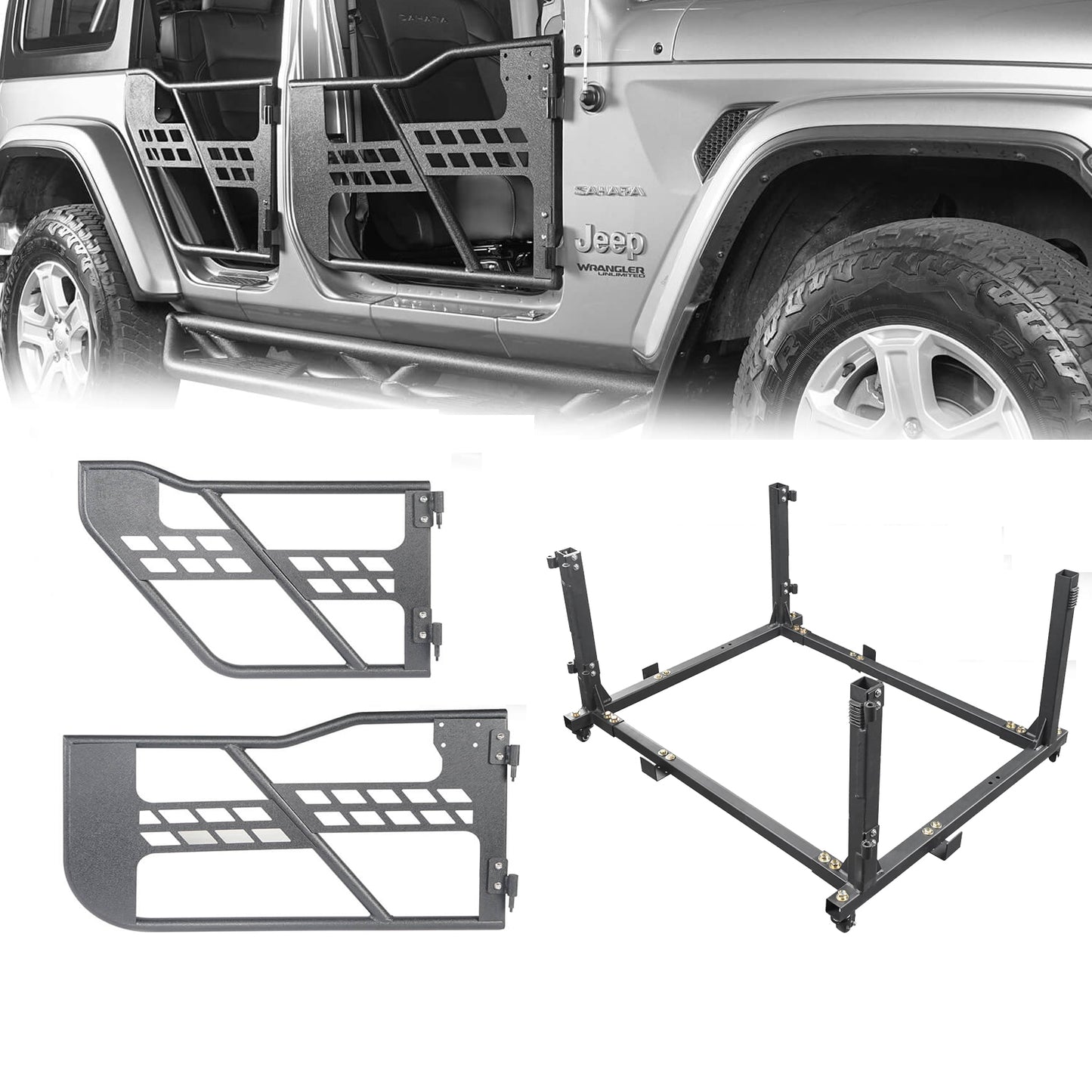 Tubular Doors & Side Mirrors & Door Storage 20-25 Jeep Gladiator JT) - ultralisk4x4