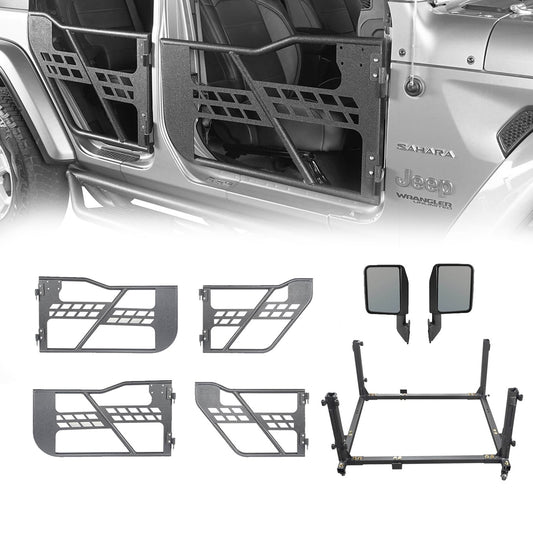 Tubular Doors & Side Mirrors & Door Storage(20-23 Jeep Gladiator JT) - ultralisk4x4