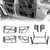 Tubular Doors & Side Mirrors & Door Storage(18-24 Jeep Wrangler JL & Jeep Gladiator JT) - ultralisk4x4