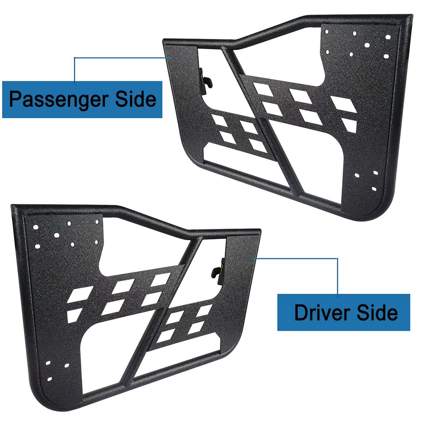 Rock Crawler Tubular Door Guards w/Side Mirrors(97-06 Jeep Wrangler TJ) - ultralisk4x4