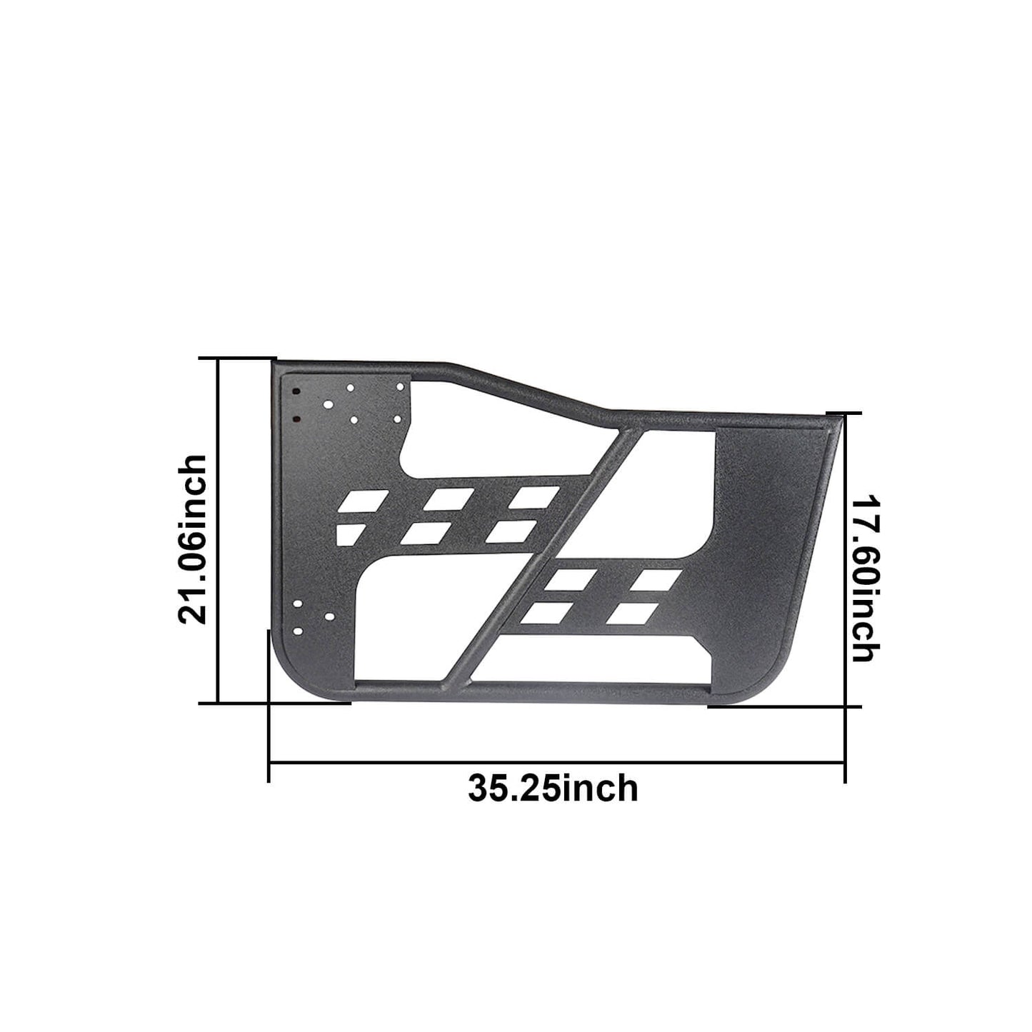 Rock Crawler Tubular Door Guards w/Side Mirrors(97-06 Jeep Wrangler TJ) - ultralisk4x4