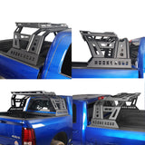 Full Width Front Bumper & Rear Bumper & Bed Rack Luggage Basket(13-18 Dodge Ram 1500,Excluding Rebel) - ultralisk4x4